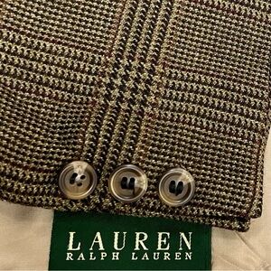 Ralph Lauren Men’s 50R Brown Lambswool Blazer Jacket Sport Coat